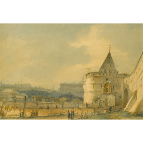 View of the Entrance to the Andronikov Monastery, Moscow